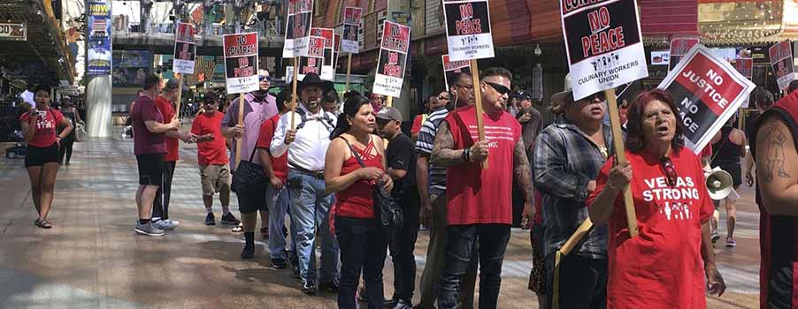 Union Workers Picket in Las Vegas over New Concerns